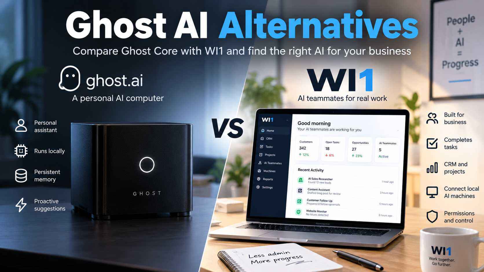 Ghost AI Alternatives: Why Businesses Should Consider WI1